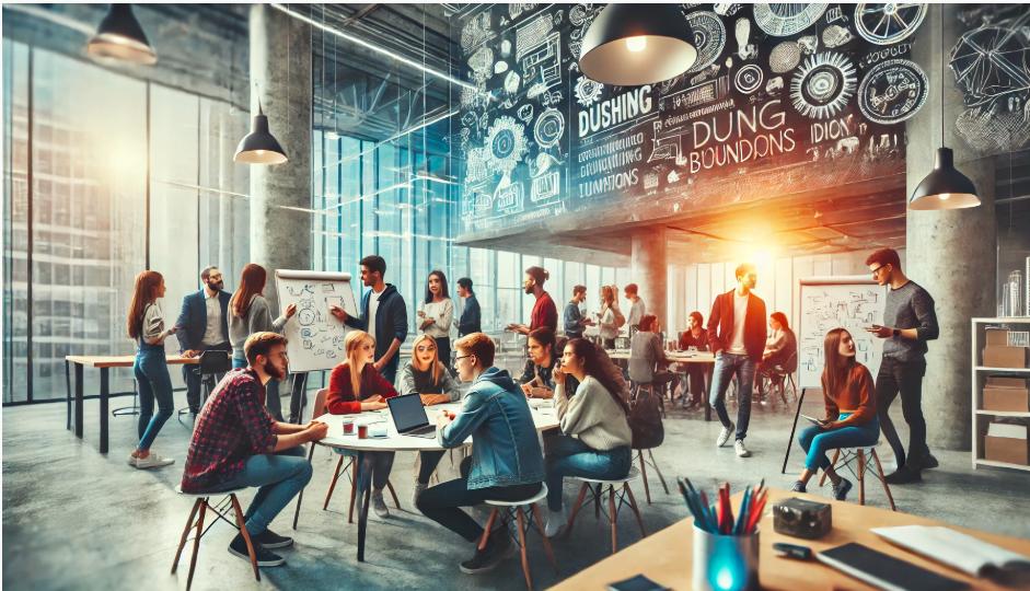 Ötletek és innováció, ahogyan az MI (AI) látja - forrás: DALL-E